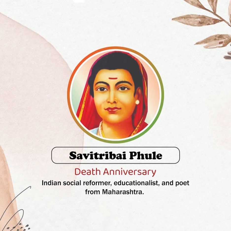Savitribai Phule Death Anniversary: 10 March | Download Poster, Status and Hd Photos Free 8 Savitribai Phule Death Anniversary Pictures Download